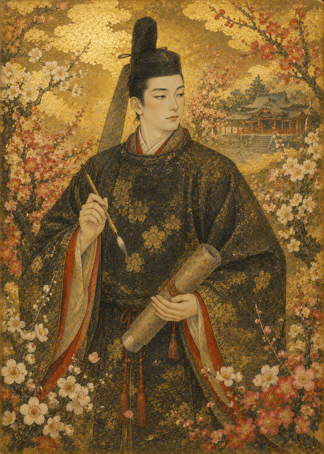 菅原道真 — 大和絵 emaki